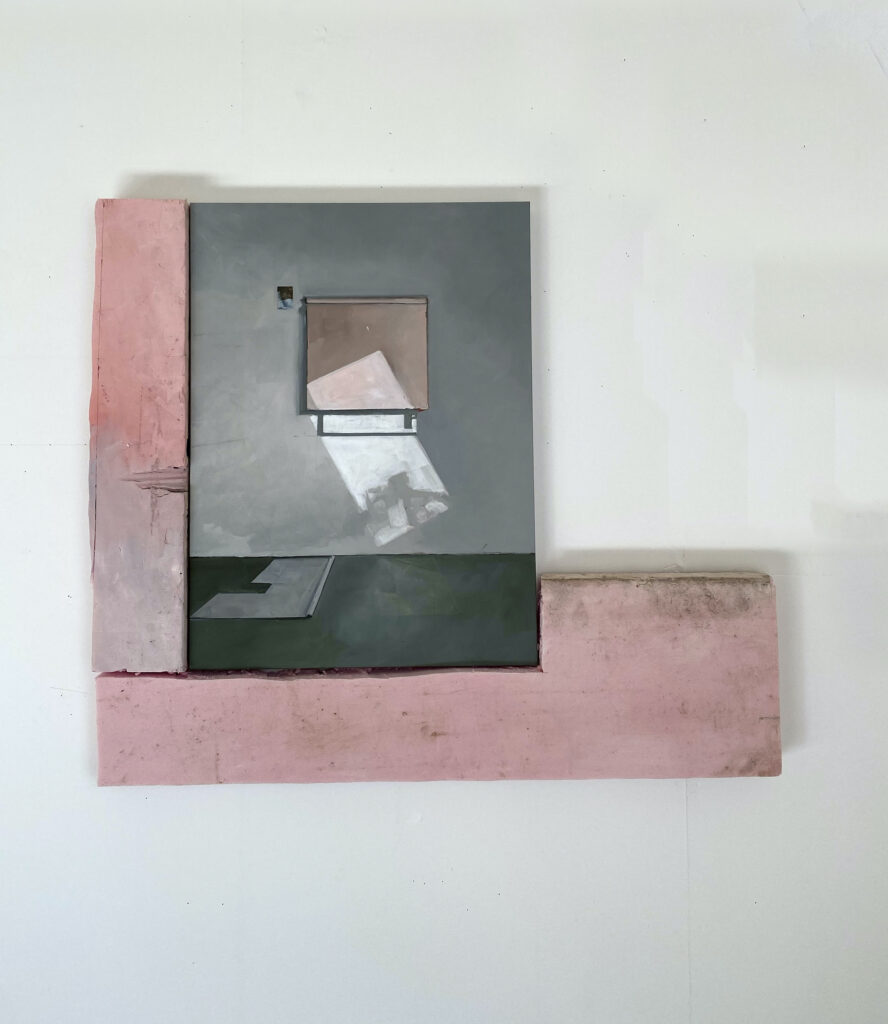Jenny Brillhart, Warm Frame and Two Shades, 2021